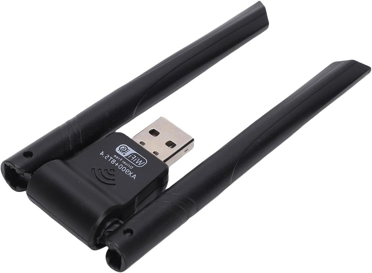 Draadloze Netwerkadapter - USB WiFi - Snelle Internetverbinding - Dual Band WiFi6 - 900 Mbps - Zwart
