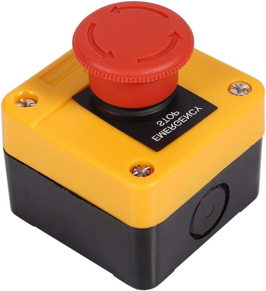 Noodoproepknop - Drukknopschakelaar - Automatische besturing - DPST contact - 67 mm - Rood