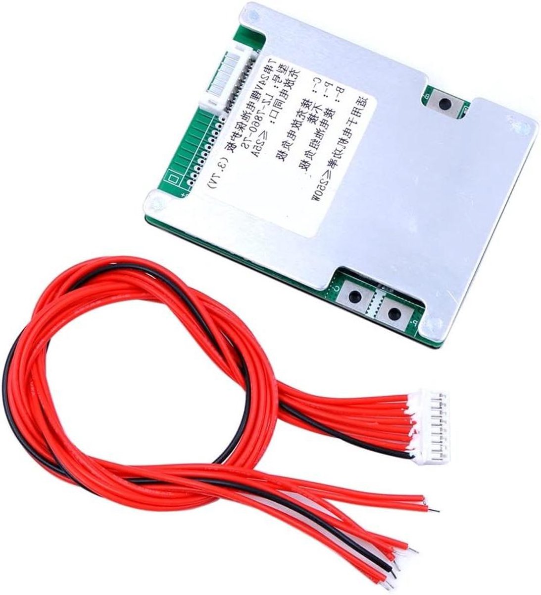 Batterij Beschermingsbord - Lithium BMS - Batterij Stabilisatie - Met Balansfunctie - 24V 25A - Groen