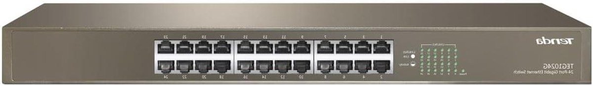 Netwerk Switch - Gigabit Switch - Netwerk Uitbreiding - PoE Functionaliteit - 24 Poorten - Zwart