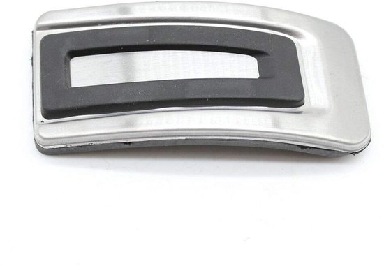 Pedaal Covers Set - Auto Interieur - Verbeteren Rijervaring - Antislip Rubber - 3 Delen - Zilver — afbeelding 2