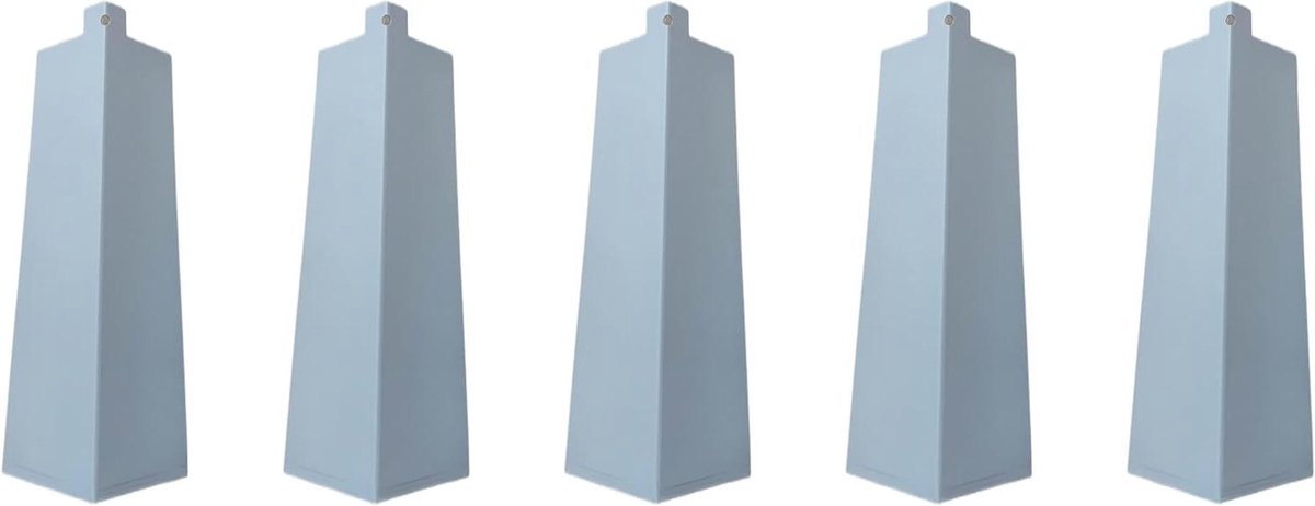 Aluminium Hoeken - Zijwand Afwerking - Gevel Bekleden - 8 Inch Lengte - 5 Stuks - Wit