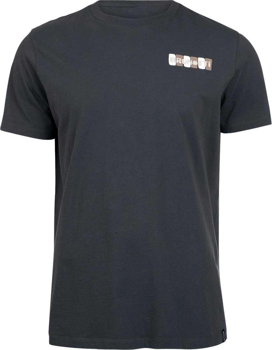Brunotti Pietros T-Shirt Pirate 100% Katoen Regular Fit L Zwart