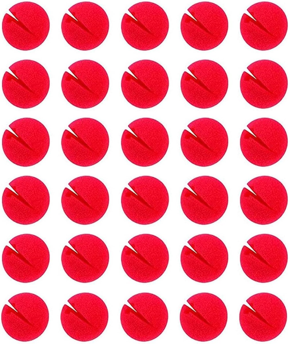 30 Stuks Schuim Neus voor Clowns en Cosplay - Perfect voor Feestdagen, Circus en Halloween