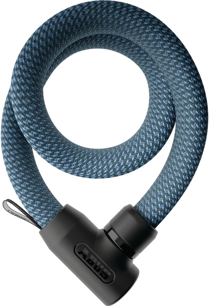 Fietsslot ABUS Textiel-kettingslot - YARNIT™ 4004K - Security level 7 - blauw - 110 cm - Geschikt voor elektrische fietsen en stadsfietsen - lichtgewicht - slechts 0,88 kg