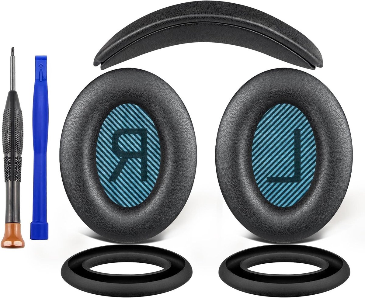 Vervangingskit voor Bose SoundTrue Around-Ear II Hoofdtelefoon met Oorkussens en Hoofdband, Inclusief Siliconen Beschermhoes en Comfortabele Earpads