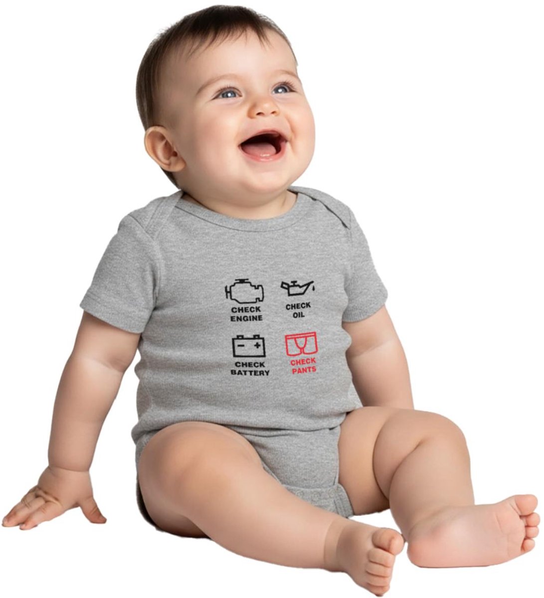 Baby Checklist Grappig Cadeau Voor Vaders Baby Rompertje Met Korte Mouwen