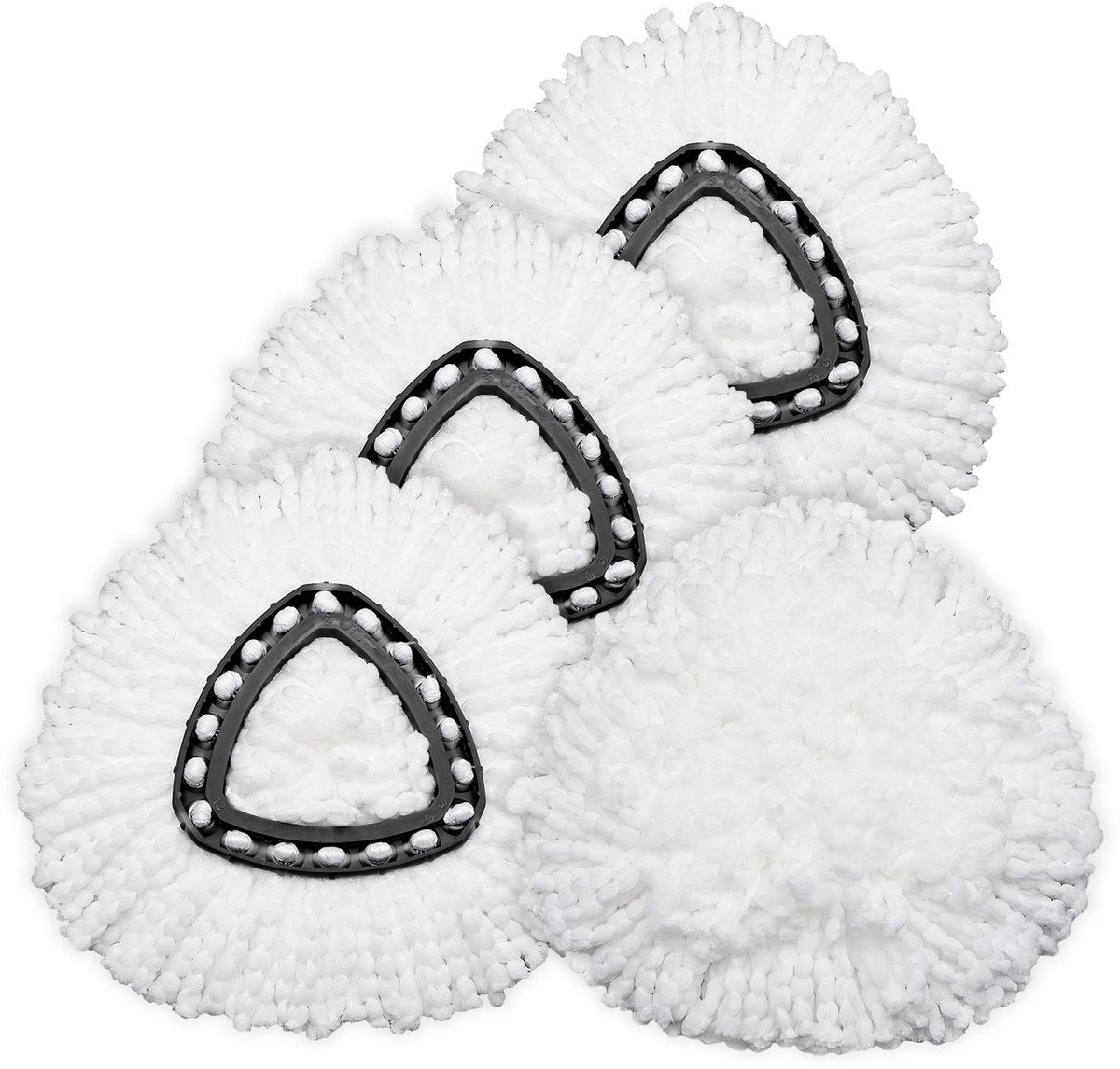 3-delige set vervangende dweilkoppen - Spin Mop navullingen - vervangende dweilkop