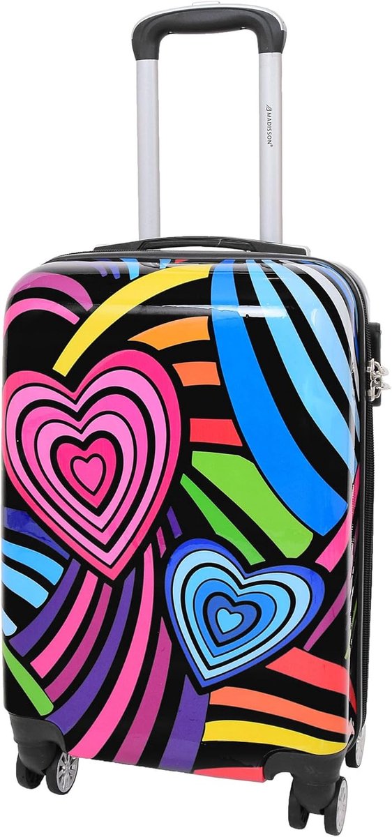 Koffer - Reisbagage Koffer - Reizen - Lichtgewicht Polycarbonaat - 55 cm - Zwart