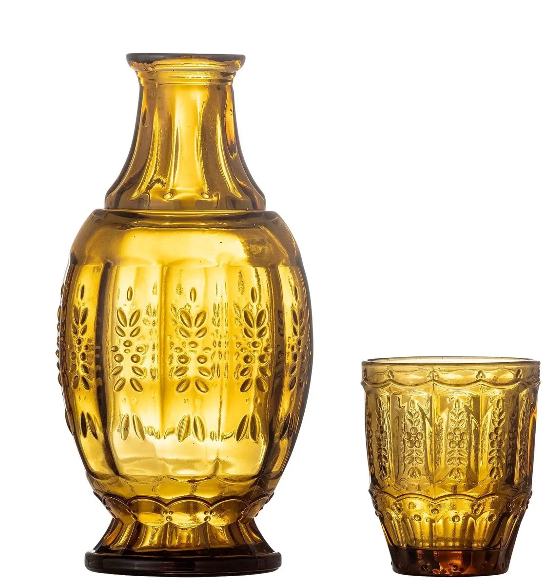 Karafset glas bruin Theon 1,1L