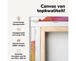 Canvas schilderij 140x90 cm - Wanddecoratie Een illustratie van de stad Wichita in Kansas met een kleurrijk kader - Muurdecoratie woonkamer - Slaapkamer decoratie - Kamer accessoires - Schilderijen op canvas