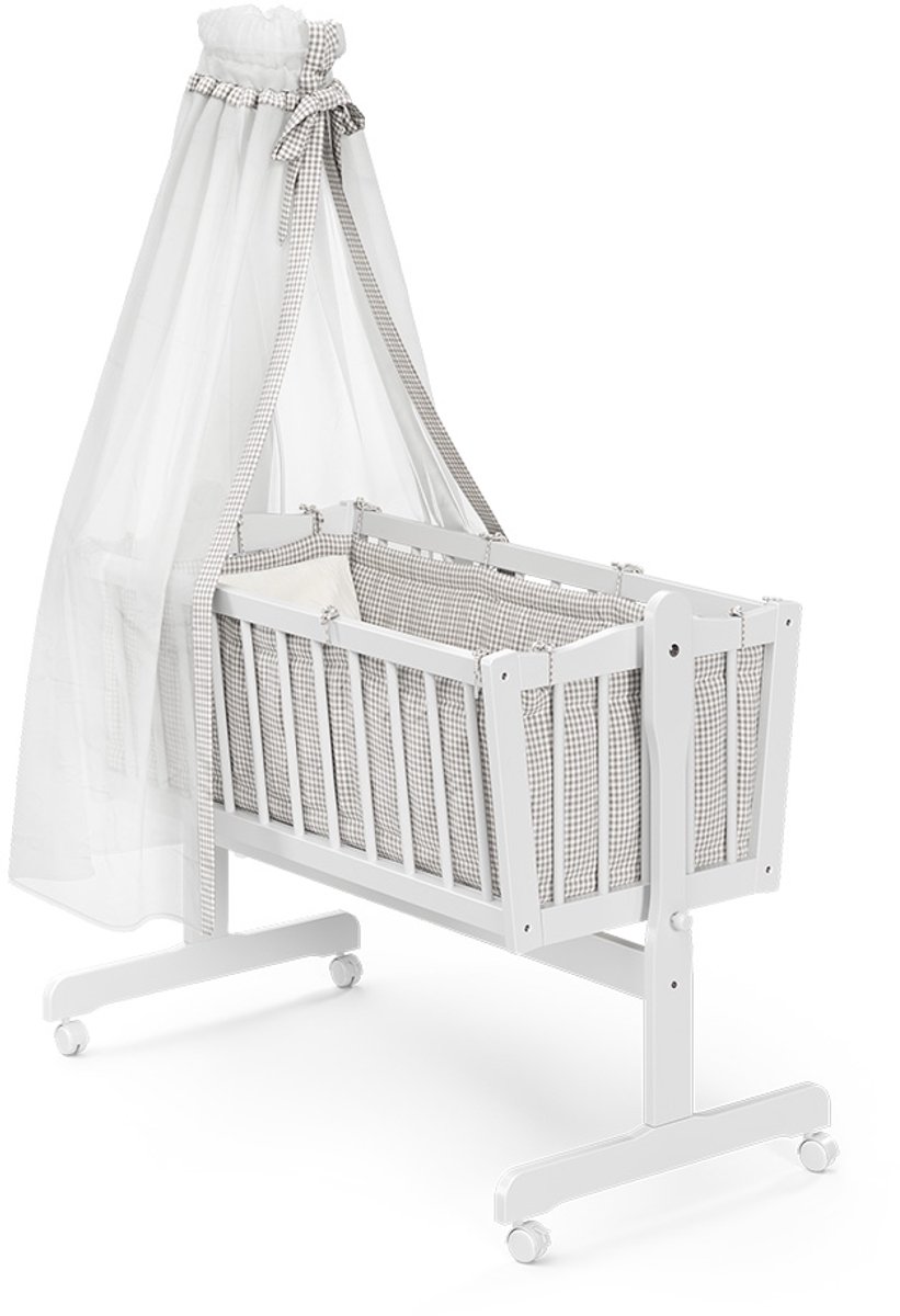 Vitalispa Kinderbed, Wit, 40x90 met wielen