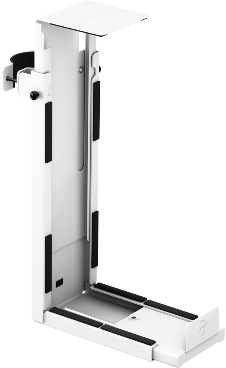 Arozzi Arena PC Houder - Voor Ronde Bureaupoten Ø 6-8 cm - Wit