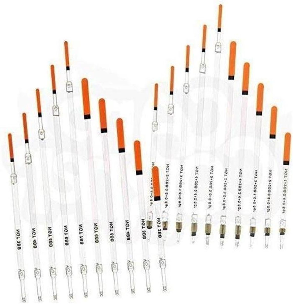Waggler Drijvers - Vis Dobbers - Vissen Uitwerpen - Brede Dunne Tips - 9 Gram - Helder Rood