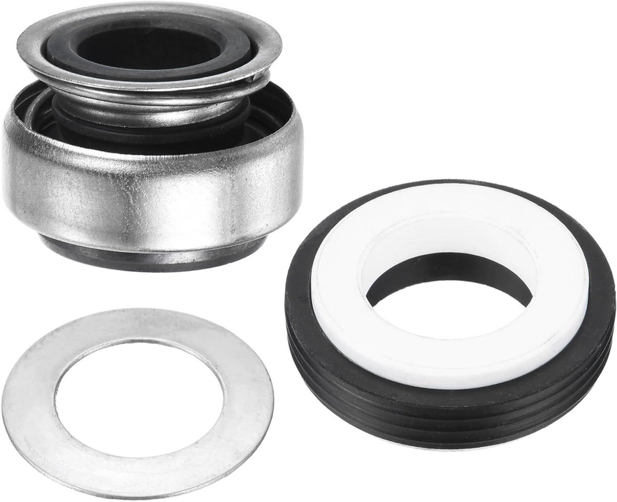 Mechanische Afdichting - Asafdichting Veer - Pompen Koeling - Enkele Spoel - 12 mm - Zwart Zilver Wit