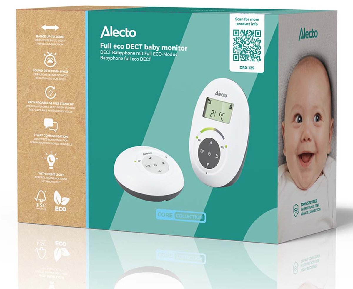 Alecto DBX-125 Babyfoon met Display - afbeelding 2