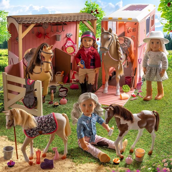 Modepop Abigale - Mode pop - Kinderen spelen - Bewegende ogen - 46 cm - Meerkleurig — afbeelding 4