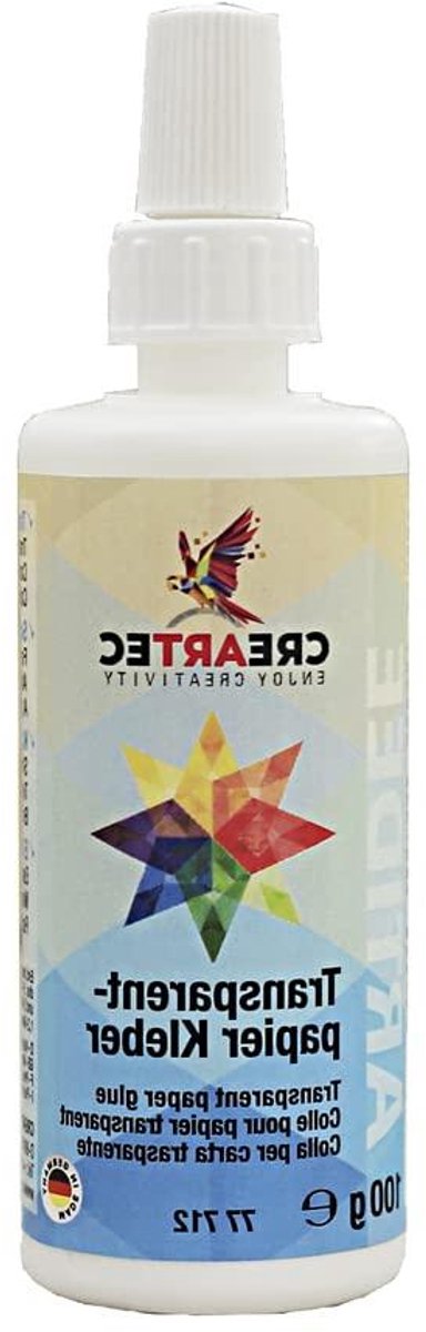 Papierlijm Transparant - Knutsellijm Lijm - Knutselen Papier - Zonder Lijmlijnen - 100 Gram - Transparant