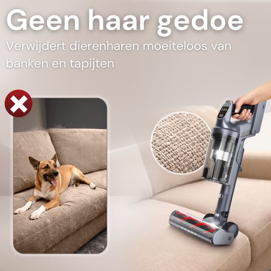 Vesora® 3-en-1 Steelstofzuiger V1 Sans fil sans sac - Aspirateur sans fil - Aspirateur à miettes sans cordon - Aspirateur - Aspirateur à main - Aspirateur sans fil avec filtre Hepa - Aspirateur pour animaux de compagnie - Aspirateur sans sac