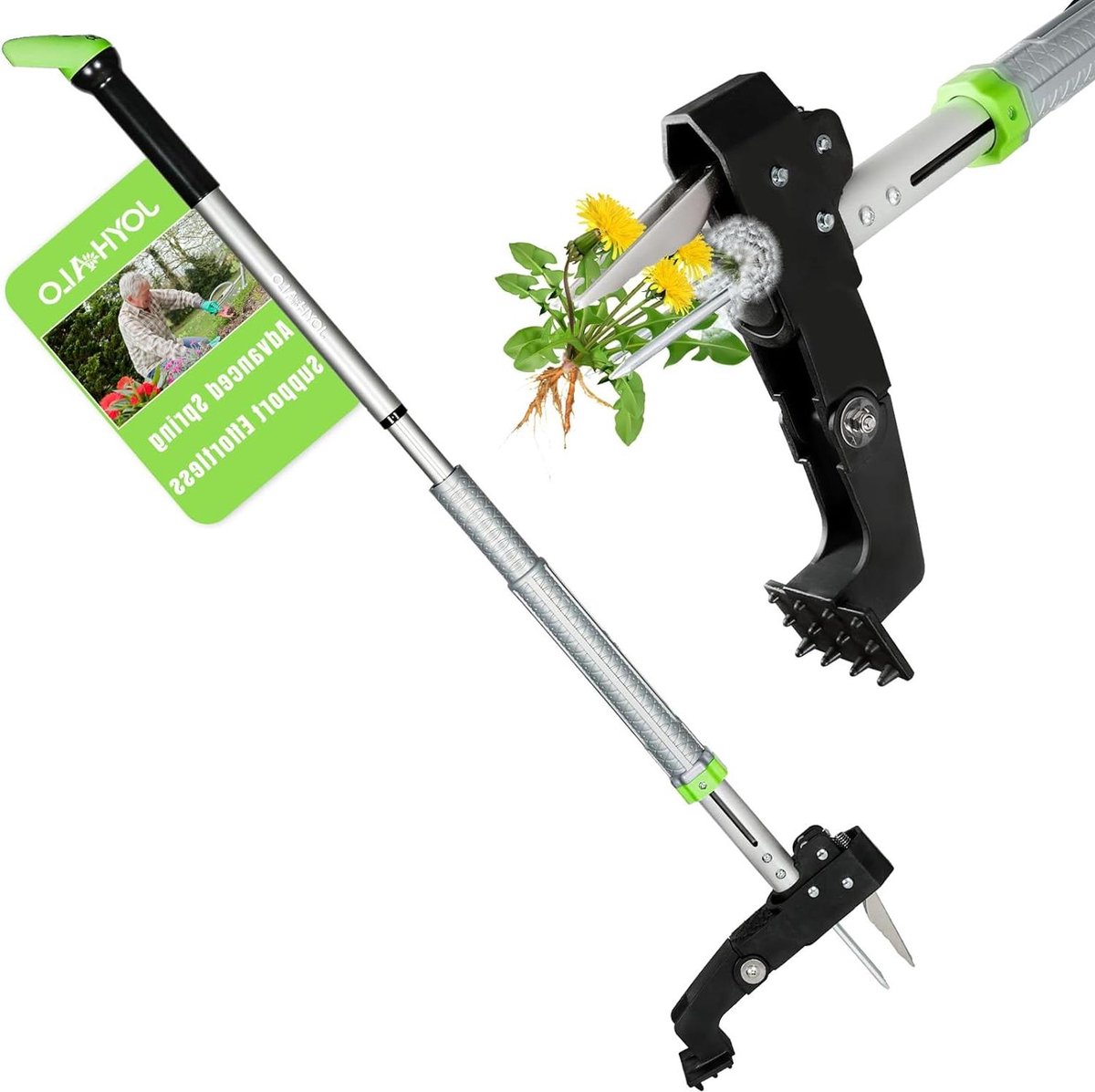 Onkruidtrekker Gereedschap - Onkruidverwijderaar Tuin - Staand Werken - Verstelbare Lange Steel - 42 Inch