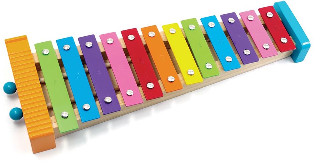 Svoora xylophone speelgoed 12 noten metaal voor kinderen 3 jaar+.