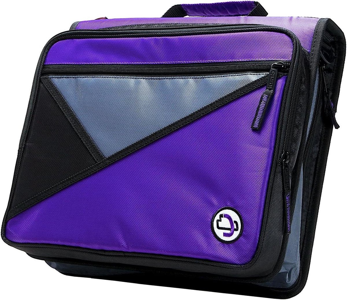 Laptop Map - Documenten Organizer - Studie Werk - Geïntegreerd Laptopvak - 33cm Laptop - Paars