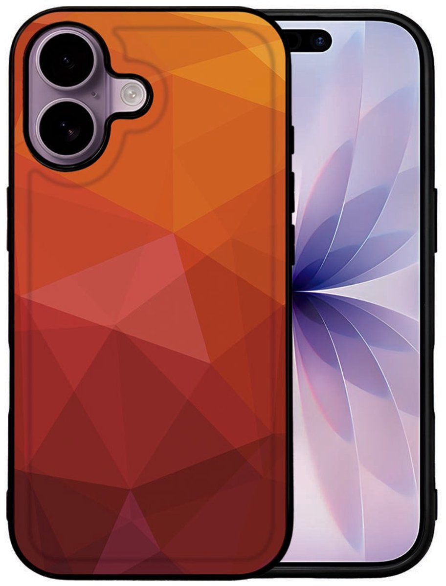 Beschermhoes iPhone 17 Polygon-Red