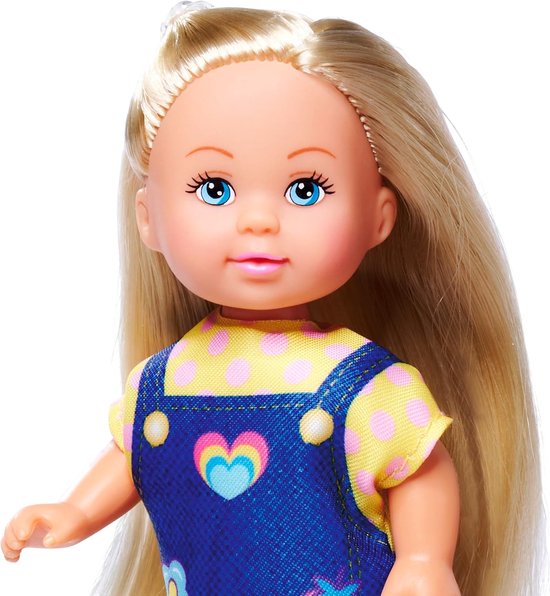 Speelpop - Mode pop - Kinderen spelen - Drie outfits - 12 cm - Blauw — afbeelding 5