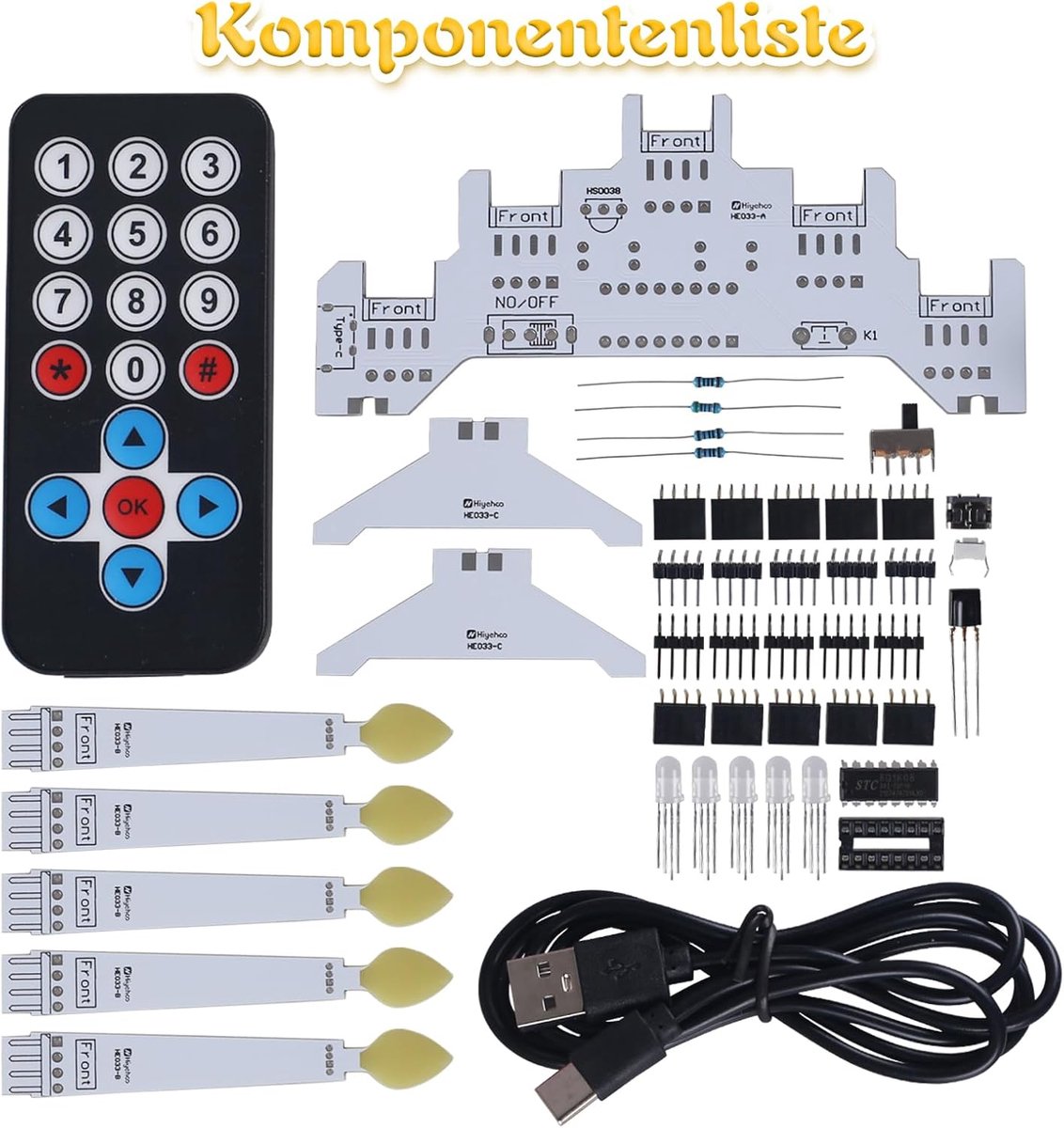 Kerstkaarsen Set - LED Kaarsen Soldeerkit - Decoratieve Verlichting - 10 Lichtmodi - 5 stuks - Warm Wit – foto 6