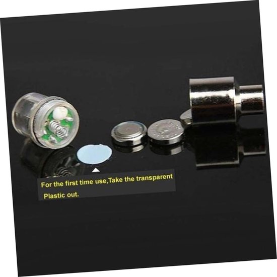 Fietslampjes - Wielverlichting Bandenverlichting - Veiliger Fietsen - Bewegingsgevoelig - 2 x 4 cm - Veelkleurig — afbeelding 2