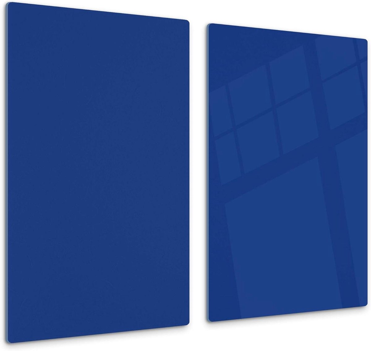 Snijplank Glas - Keukenbord Werkblad - Keukenwerk Beschermen - Krasbestendig Slagvast - 60 x 52 cm - Blauw