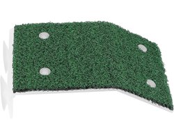 Schildpad platform - Rustplek helling - Reptielen verzorgen - Dubbele zuignappen - 12x18 cm - Groen