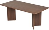 Skye Decor, Eettafel, Linza - Milano Walnut, Gemelamineerde spaanplaat, Milano walnoot, 180 x 90 x 75 cm