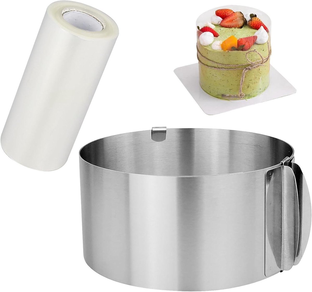 Verstelbare Taartring voor Taarten en Desserts - Ronde Mousse-Ring van RVS