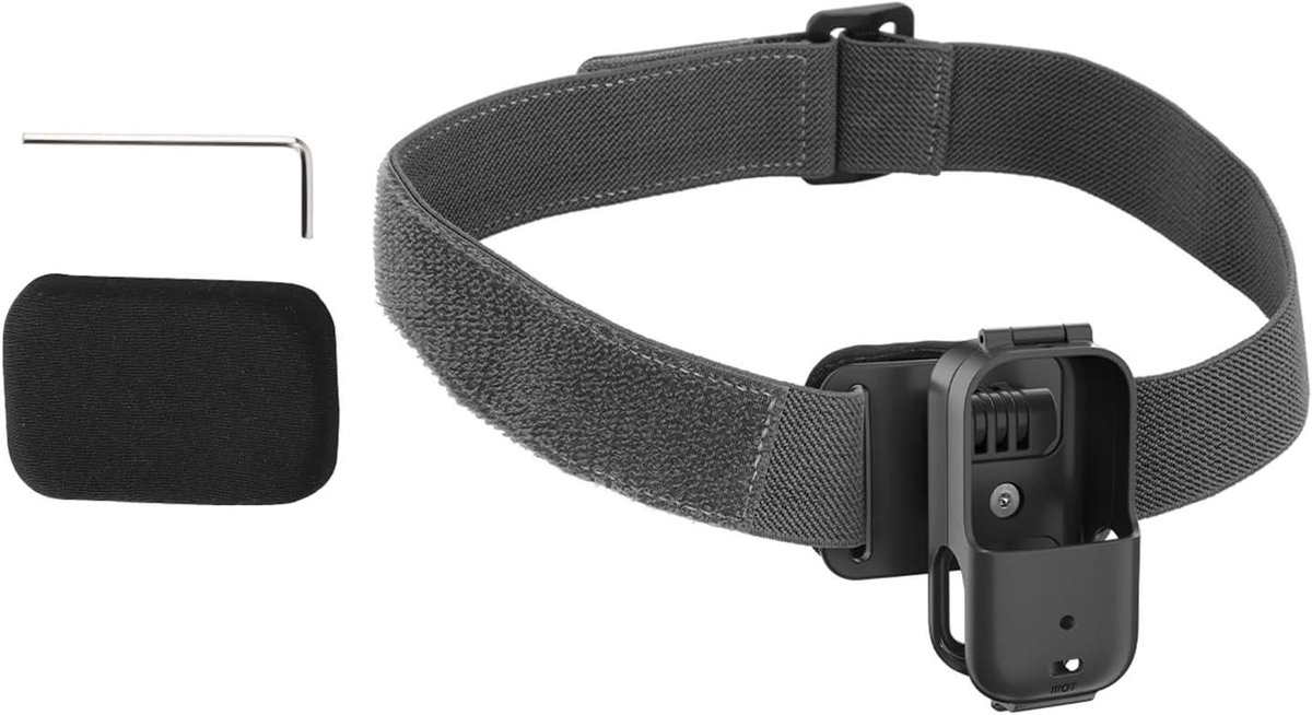 Verstelbare Hoofdband voor Camera's - 360° Draaibaar en Compatibel met Diverse Action Cameras, Ideaal voor Sporten zoals Hardlopen, Fietsen en Skiën