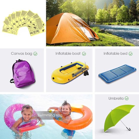 Reparatiestickers - Waterproof Patches - Opblaasbare producten repareren - Transparant en onzichtbaar - 30 stuks - Transparant — afbeelding 3