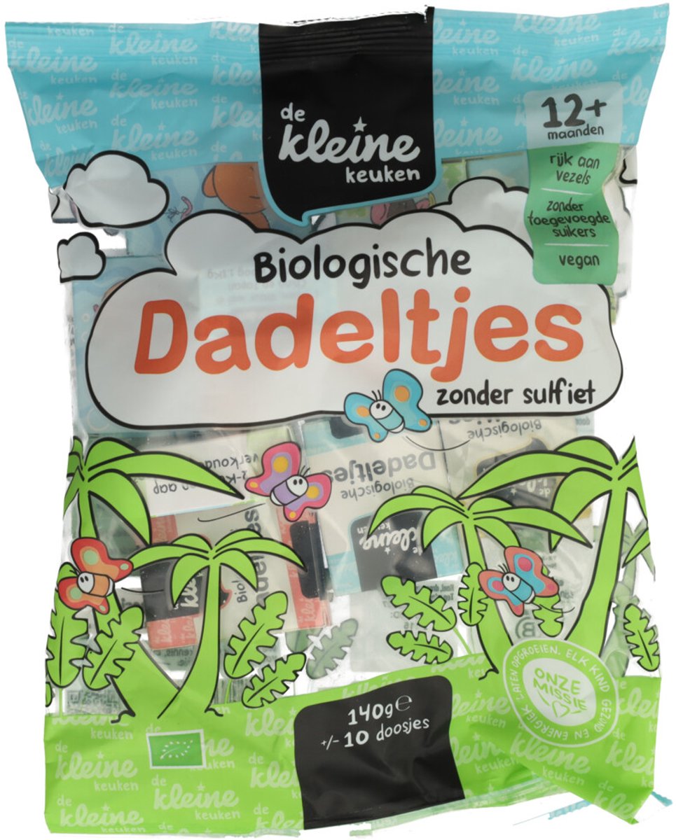 de Kleine Keuken - Bio Dadeltjes - 3 x 140 gr - Voordeelverpakking