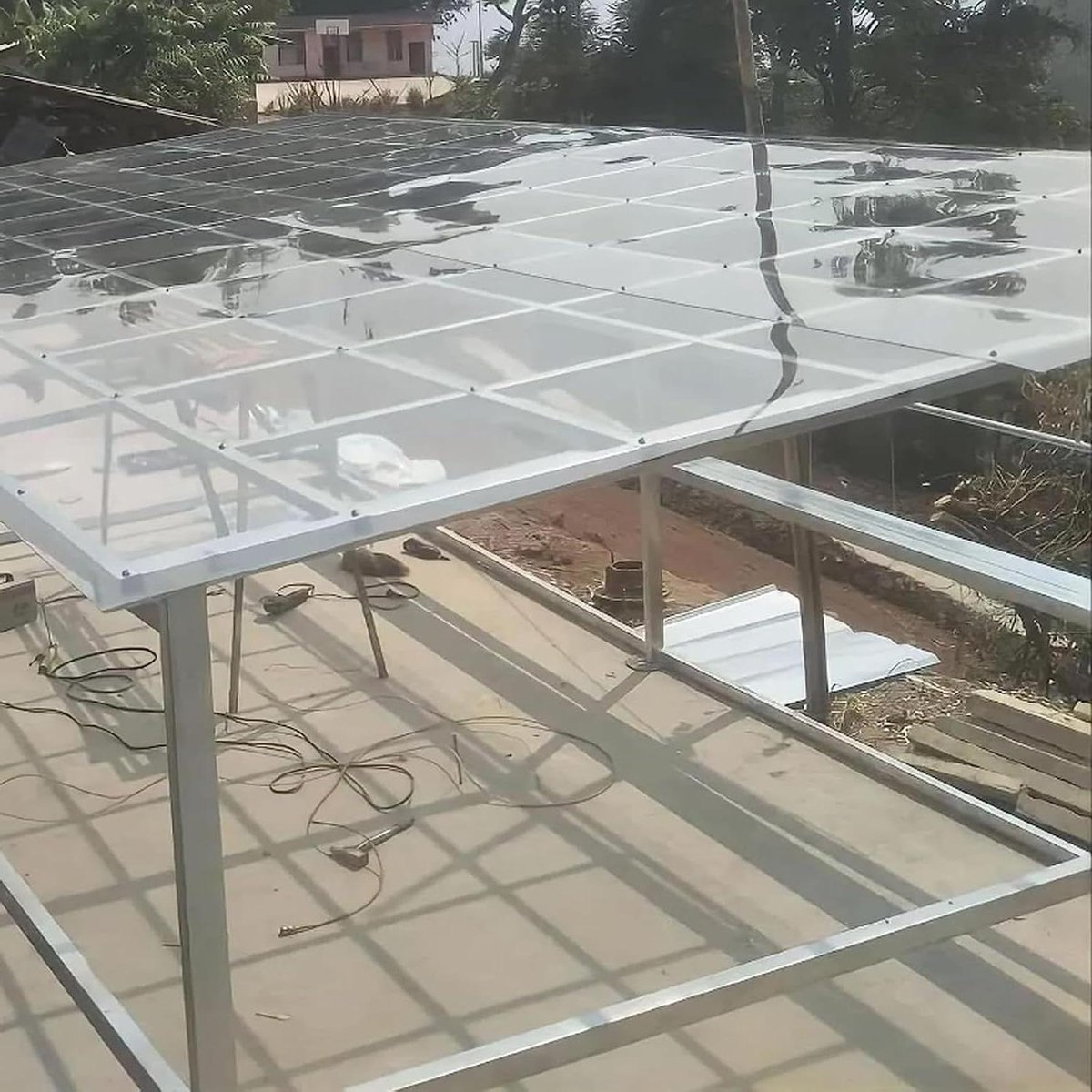Polycarbonaat Plaat - Transparant Dakpaneel - Tuin Overkappen - Hoge Lichtdoorlatendheid - 1x10m - Transparant