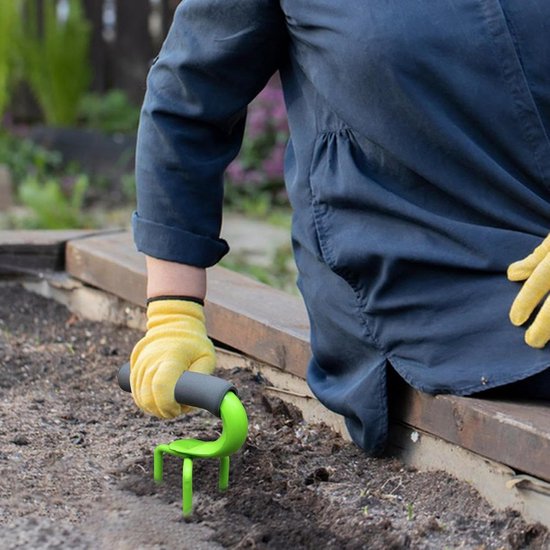 Handcultivatie tuin -gereedschap, hand -rake -tuin -gereedschap - Heavy Dut staal -handcultivatoren, handmatig kanker -gereedschap ergonomische handgreep klauw voor cultivatie — afbeelding 3