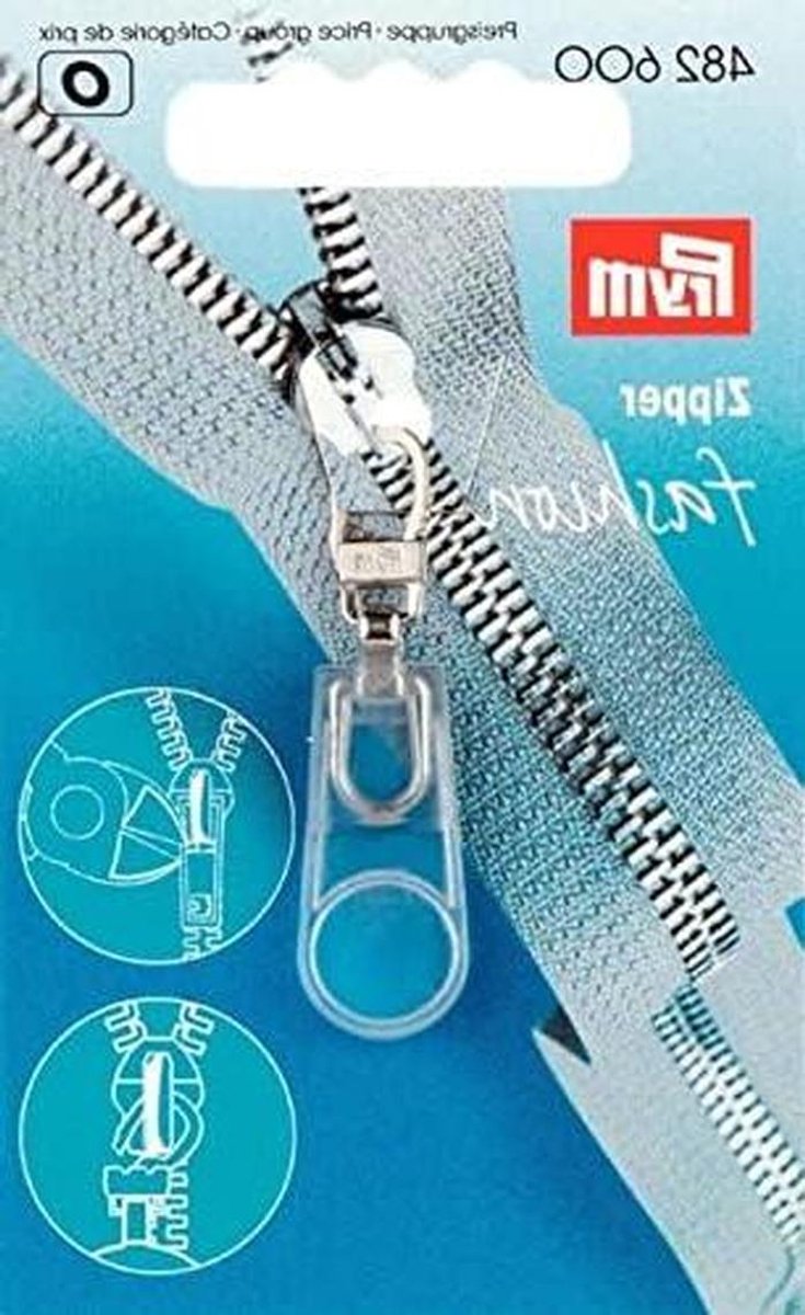 Ritstrekker Vervanging - Rits Accessoire - Kleding Reparatie - Eenvoudige Montage - 4 Stuks - Transparant