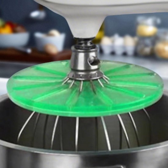 Keukenmachine Spatbeschermer - Mixer Accessoire - Schoon Bakken - Slimme Morspreventie - 14 cm Breed - Groente — afbeelding 5