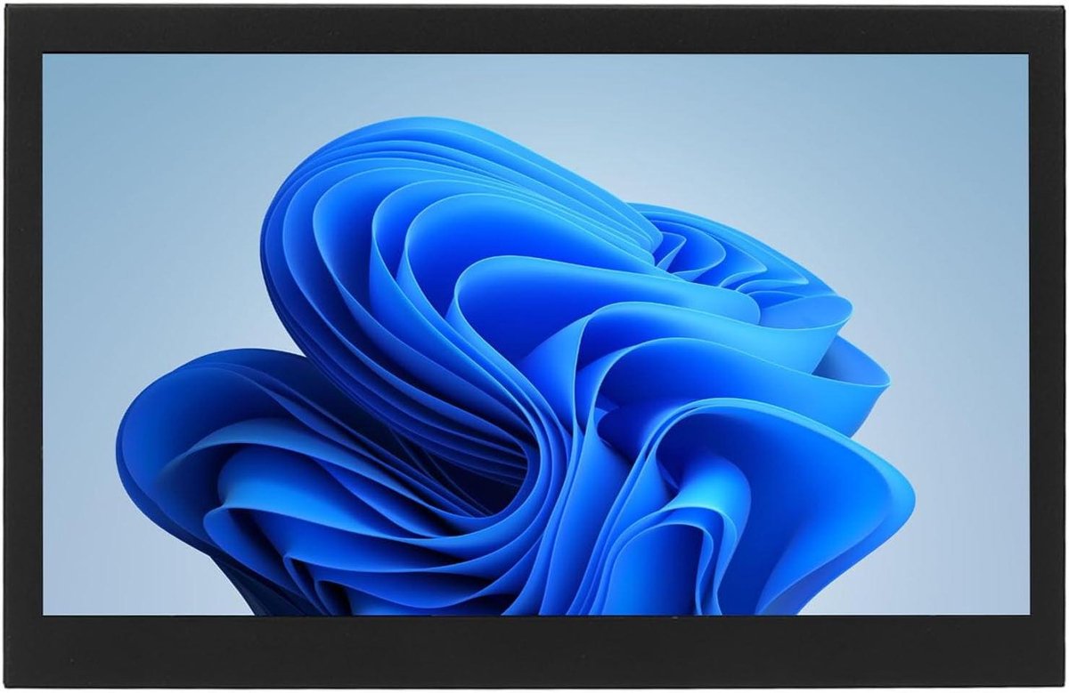 Draagbare Externe Monitor - Klein Scherm - Extra Werkruimte - IPS HD Beeld - 10 Inch - Zwart