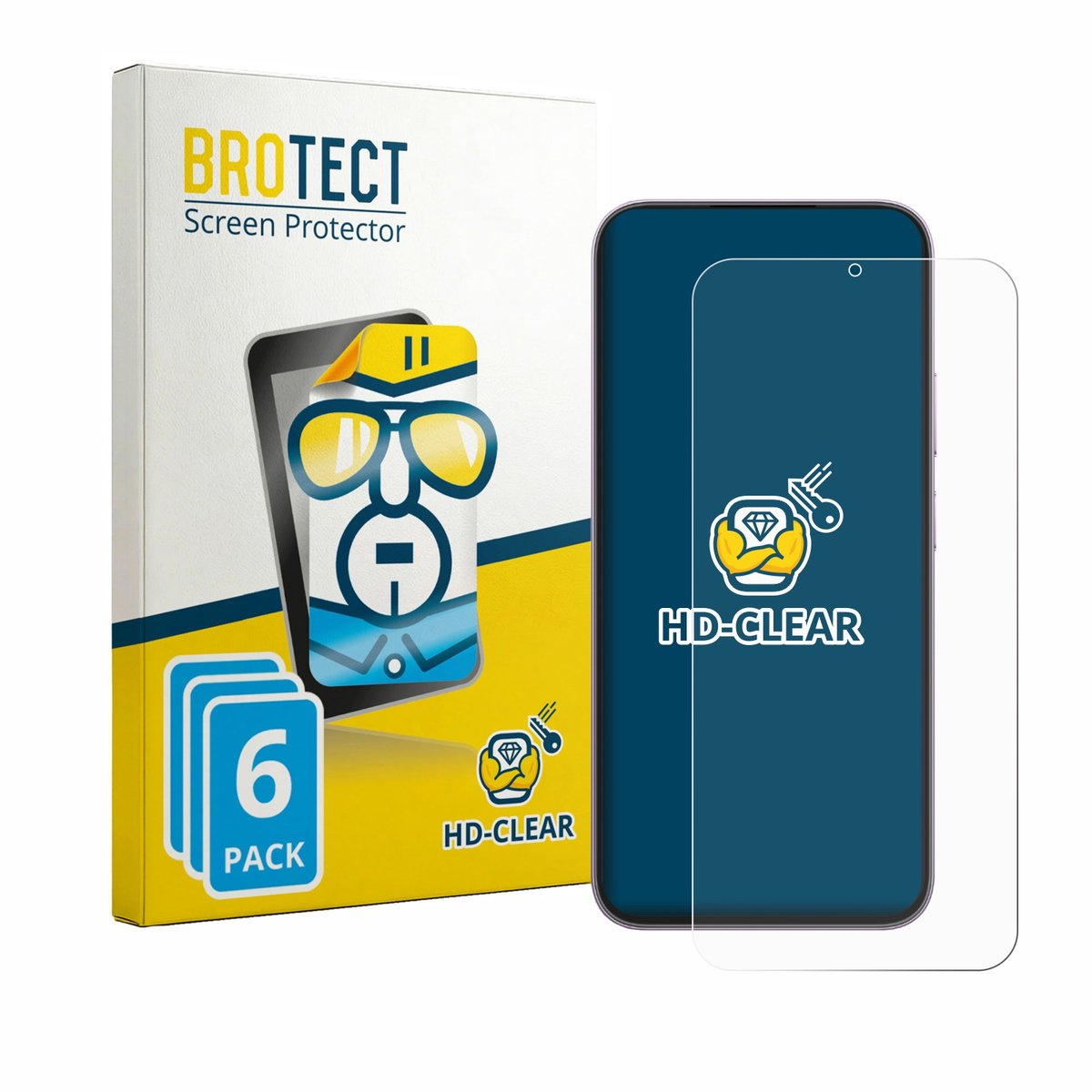 BROTECT - Screenprotector voor realme C100i - Folie Beschermfolie transparant 6 Stuks