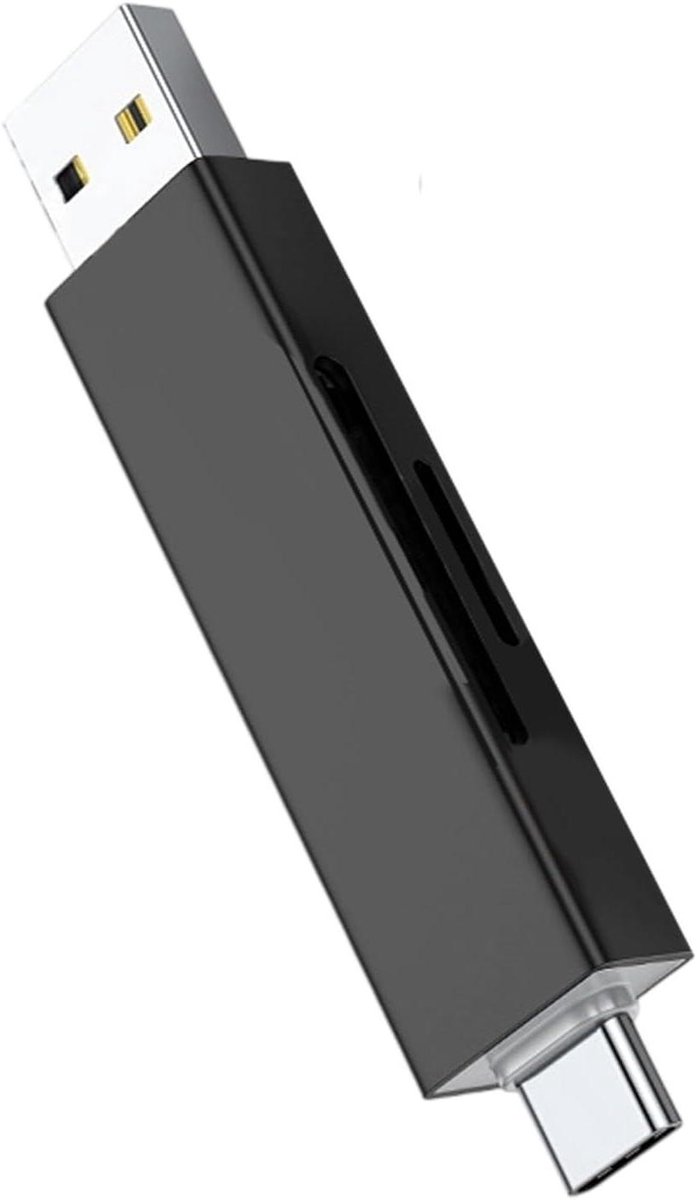 Compact USB/Type C Geheugenkaartlezer Kaartlezers voor Geheugenkaarten Universele Compatibiliteit voor Fotobestanden een Type C Dubbele Interfaces Reader