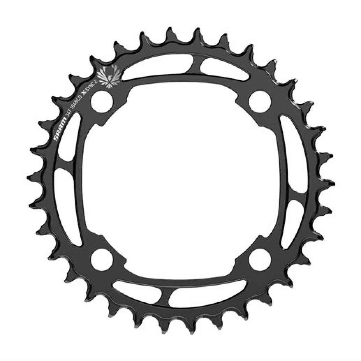 Sram kettingblad Eagle 12V 34T Staal Steek 104 zwart