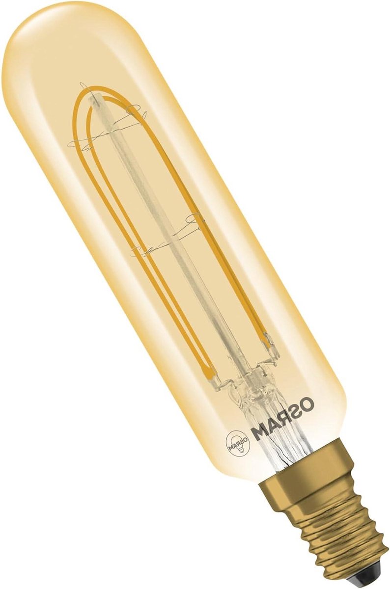 LED Buis Lamp - Filament Lamp Decoratieve Lamp - Sfeerverlichting Creëren - Lange Gloeidraad - E14 Fitting - Goud
