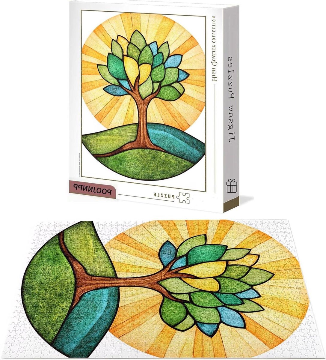 Houten Puzzel - Legpuzzel Volwassenen - Ontspannende Hobby - Genummerde Secties Achterkant - 75x50 cm - Multicolor