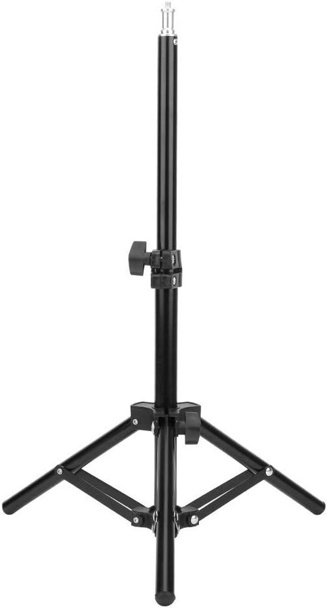 Studiolamp Statief - Lichtstatief Camera Statief - Fotografie Belichting - Roestwerende Coating - 60 cm - Zwart