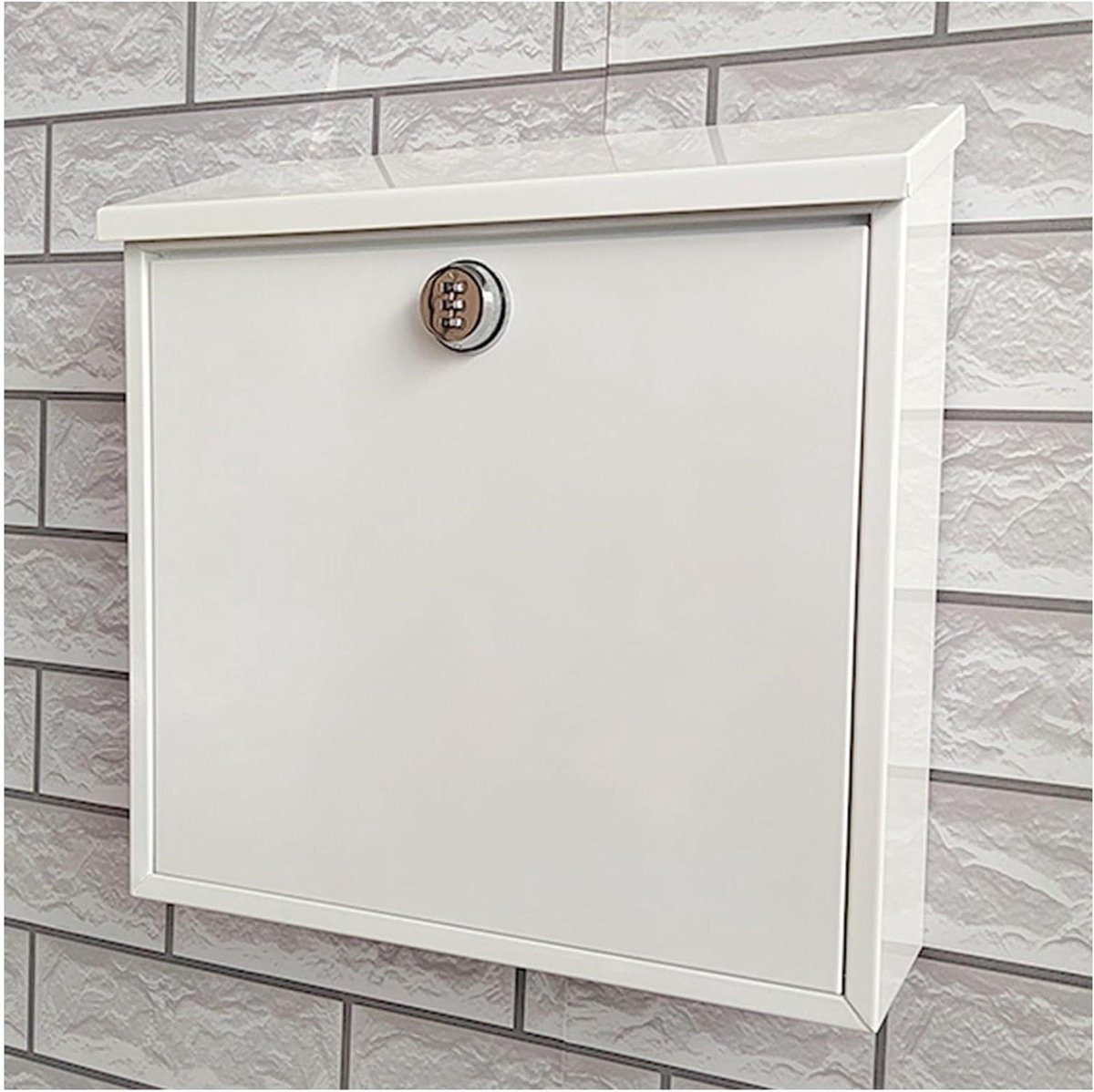 Wandbrievenbus - Postbox Pakketdoos - Veilige Post Ontvangst - Verstelbaar Comboslot - 215 x 85 x 355 cm - Antraciet