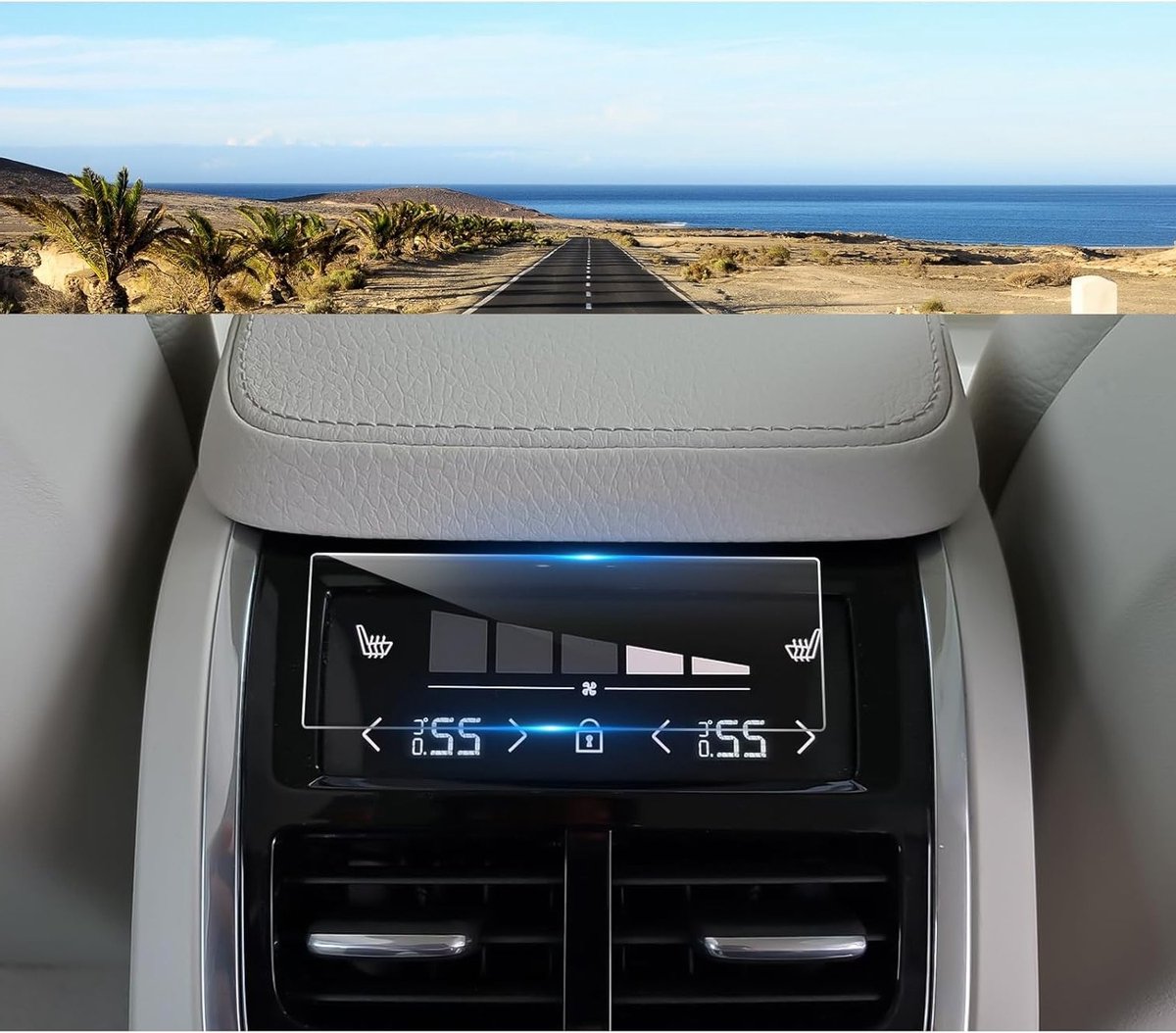 Hoogwaardige Tempered Glass Screen Protector voor Volvo XC60 XC90 V60 S60 V90 S90 (2017-2023) - 9H Krasbestendig en Perfecte Bescherming voor het Scherm en Airconditioning